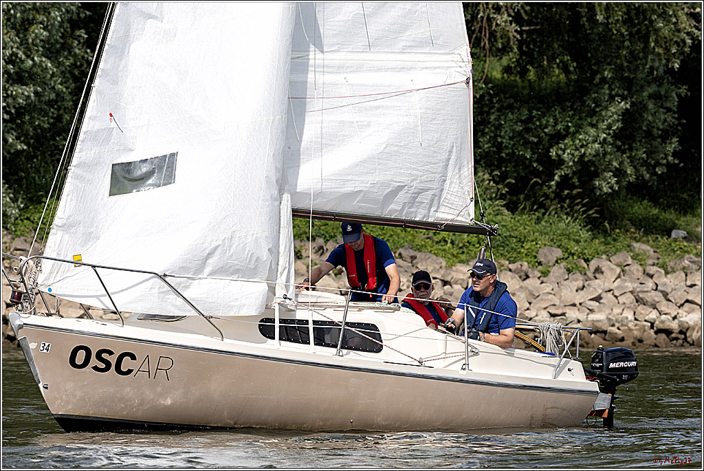 100 Jahre Rheinwoche 2022 - 2. Wettfahrt  Hitdorf - Duesseldorf, 03.06.2022,